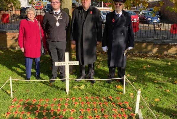 Garden of Remembrance Service on Monday 11th November at 10.45am on Parsons Green